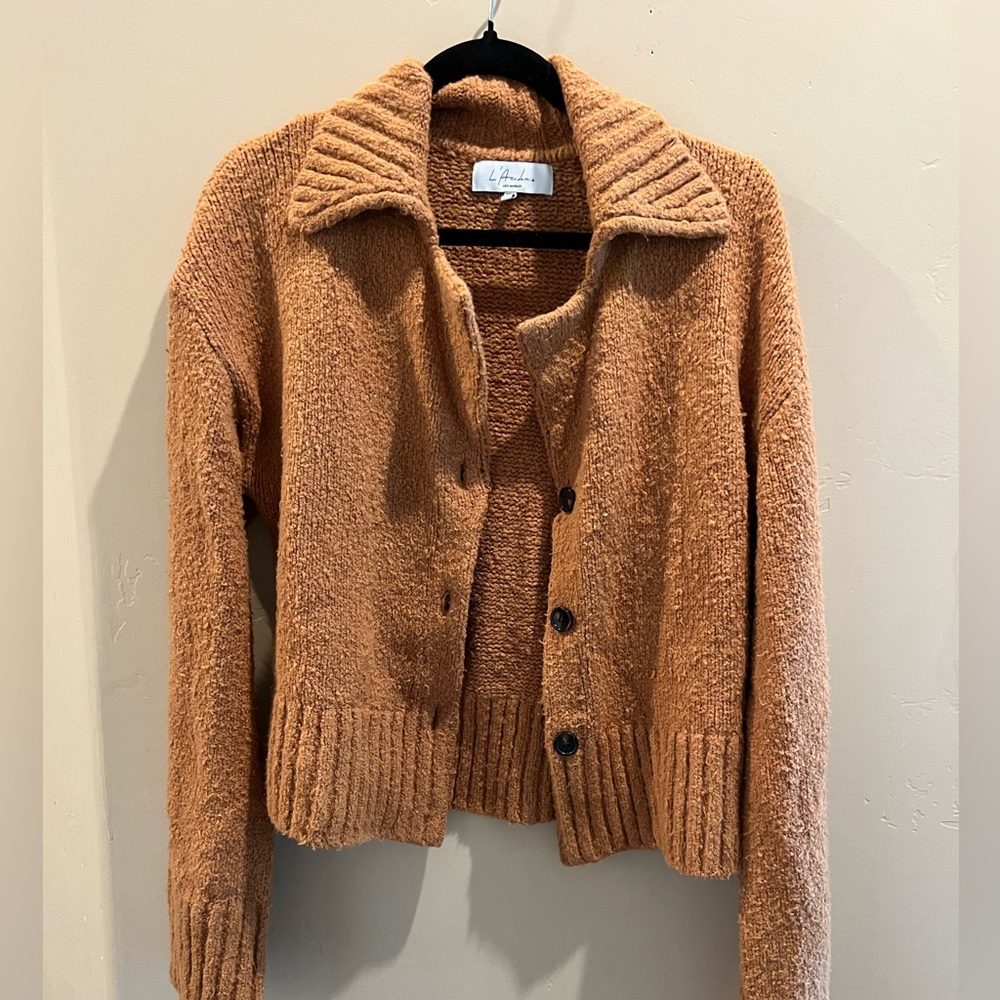 L'Academie BROWN CARDIGAN - Picture 3 of 8